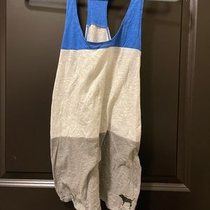 VS Pink Color Block Racerback Tank